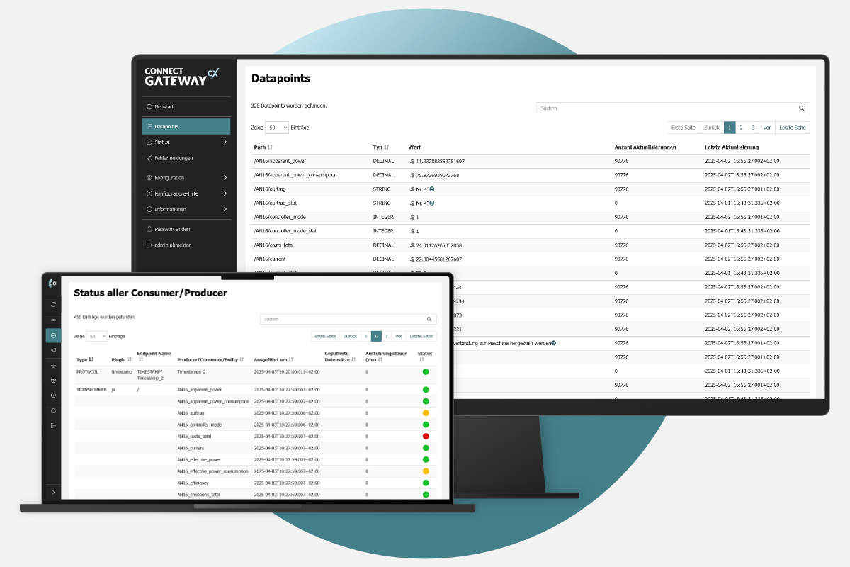 Maschinendaten auslesen