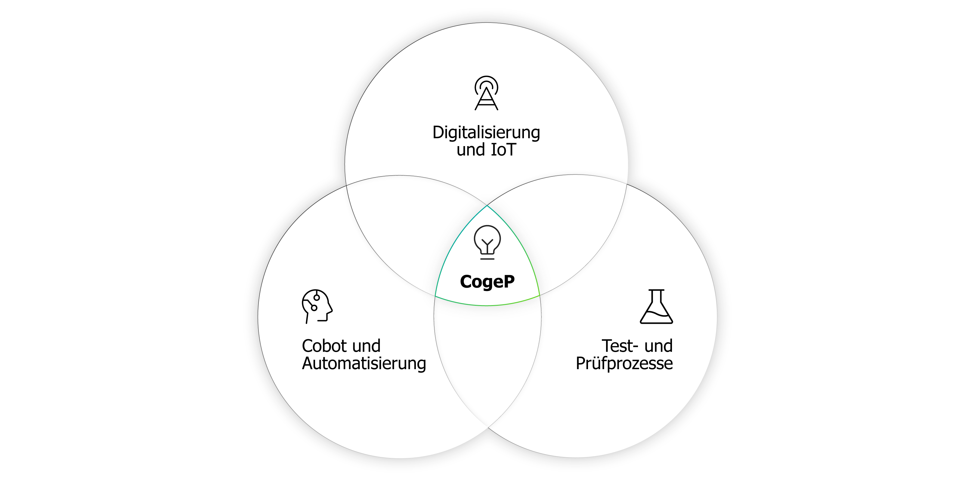 Forschungsbereiche und Schnittstellen im CogeP-Projekt