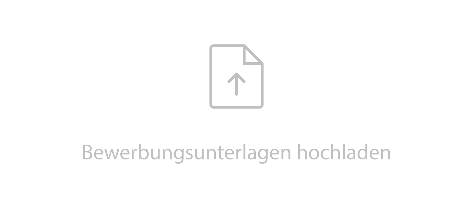 Bewerbungsunterlagen hochladen